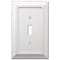 Amerelle Amerelle Savannah White 1 gang Wood Toggle Wall Plate 1 pk 4040TDW - alternate 4